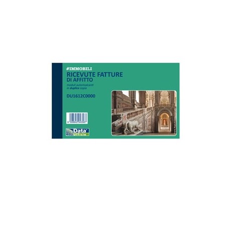 Blocco ricevute/fatture affitto 50/50copie autor. 10x16,8cm DU1612C0000