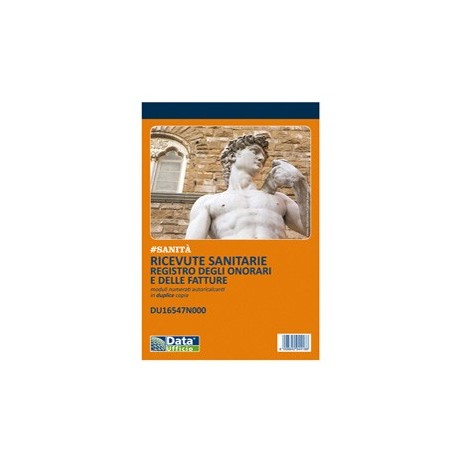 Blocco registro onorari/fatture ricevute sanitarie 50/50 autoric. DU16547N000