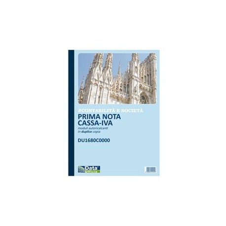 Blocco prima nota cassa/iva 50/50copie autor. 29,7x21,5cm DU1680C0000