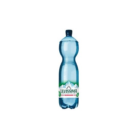 Acqua frizzante bottiglia PET 100 riciclabile 1,5lt Levissima