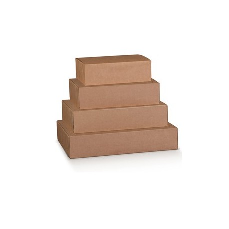 Scatola box per gastronomia d'asporto linea Boite 40x32x12cm avana