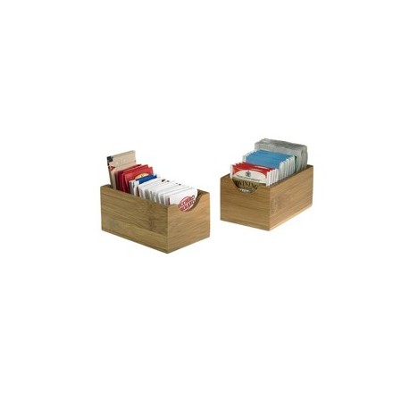 Vaschetta portabustine in bamboo 7x11x5,5cm naturale Leone