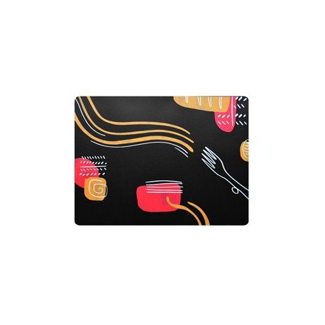 Tovaglietta americana 41x31cm Linea Spaghetti - nera