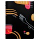 PortamenU' F.to A4 24,6x31,6cm Linea Spaghetti - nero