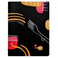 PortamenU' F.to A4 24,6x31,6cm Linea Spaghetti - nero