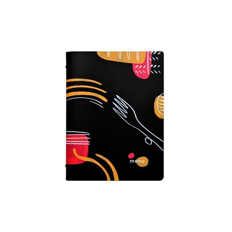 PortamenU' F.to A4 24,6x31,6cm Linea Spaghetti - nero