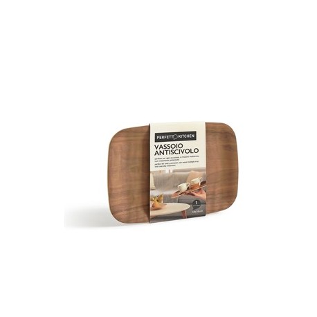 Vassoio antiscivolo in legno frassino 28x20cm