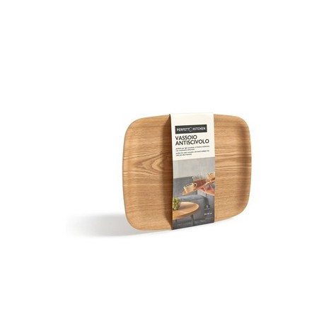 Vassoio antiscivolo in legno frassino 36x28cm