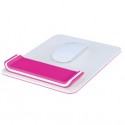 Mousepad con poggiapolsi Ergo WOW bianco/fucsia - Leitz