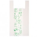 Scatola 500 Shoppers bianchi MAXI 18µ 30x60CM 9+9cm Mater-Bi