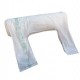 Rotolo da 100 Shopper bianchi MAXI 13µ 30x60CM 10+10cm Mater-Bi