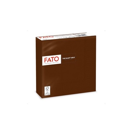 50 tovaglioli carta 33x33cm 2 Veli Cioccolata Fato