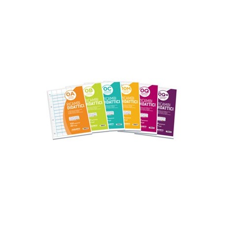 Ricambi Didattici forati f.to A4 40 fogli carta 100gr 10mm (10M) Blasetti