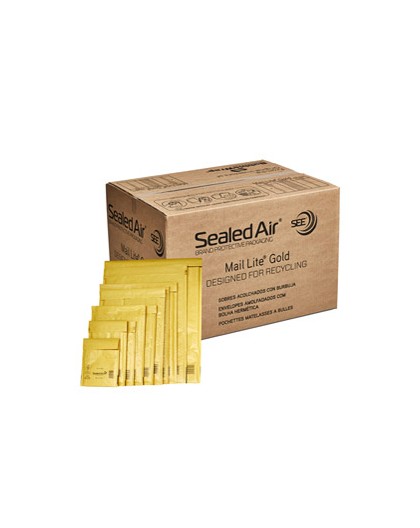 100 Buste imbottite GOLD C 15x21cm UTILE avana - conf.risparmio MAIL LITE®