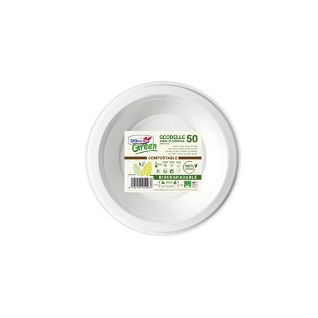 50 Scodelle 355ml BIODEGRADABILI Dopla Green art. 07761