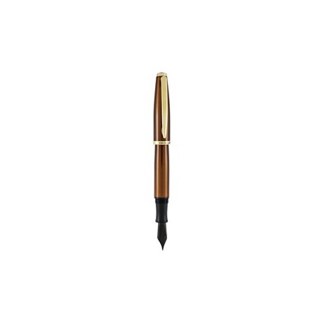 Penna stilografica Aldo Domani punta M fusto tabacco Monteverde