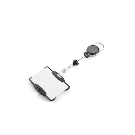 Porta badge c/ chiocciola YO-YO extra-strong nero Durable