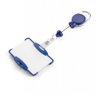 Porta badge c/chiocciola YO-YO extra-strong blu Durable