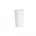 Bicchiere porta spazzolini bianco linea Mercurio