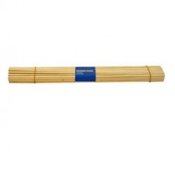 Set 50 pz bastoncini in legno colore naturale dim. 40cm x diam. 4mm DECO