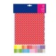 Busta 48 pezze in tessuto dim. 20x30cm fantasie e colori assortiti DECO