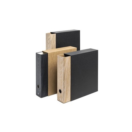 Registratore Colorosa Wood c/custodia dim. 29x34cm dorso 8cm col.ass Ri.Plast