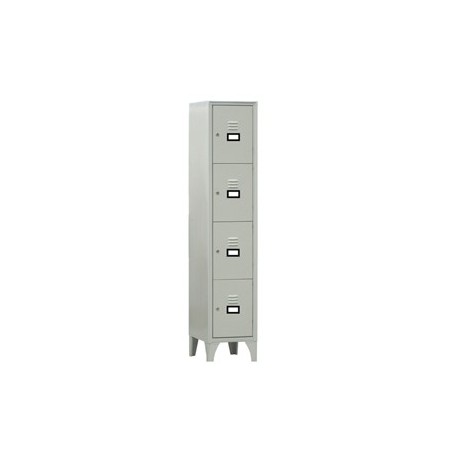 Armadio casellario in metallo a 4 VANI 35x50cm H180cm GRIGIO 170/04/S