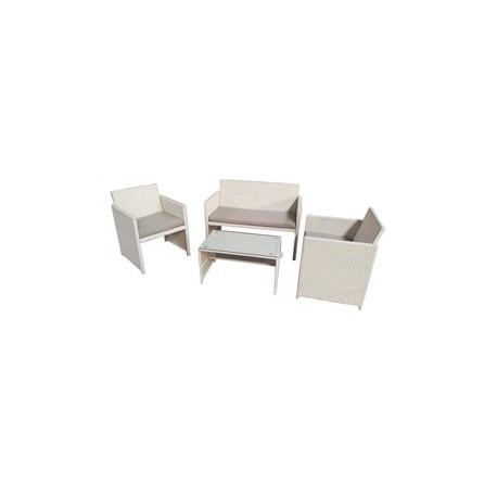 Salotto Valencia bianco - set 4 elementi