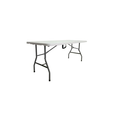 Tavolo pieghevole L183cm in HDPE bianco Horeca