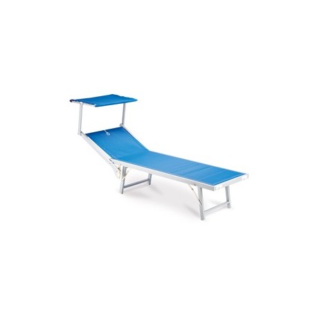 Lettino con copertura blu Ibiza