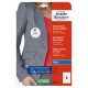 Etichette badge per tessuti rotonde Ø65mm (10et/fg) 20fg - inkjet Avery