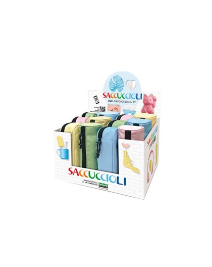 Expo 12 astuccio Saccuccioli Basic Pastel colori e forme assortiti Lebez