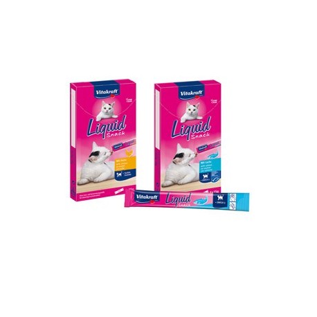 Snack Cat Liquid-Snack per gatti con Omega3 gusto salmone 90 gr