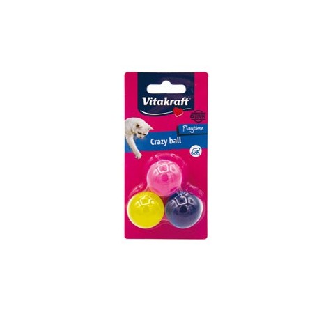 Confezione da 3 vcrazy ball per gatti