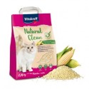 Natural Clean lettiera al mais bianco per gatti 2,4Kg