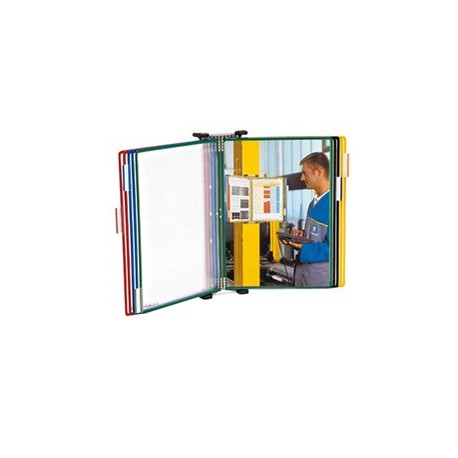 Kit Leggio da muro in metallo + 10 buste f.to A3 multicolor Tarifold