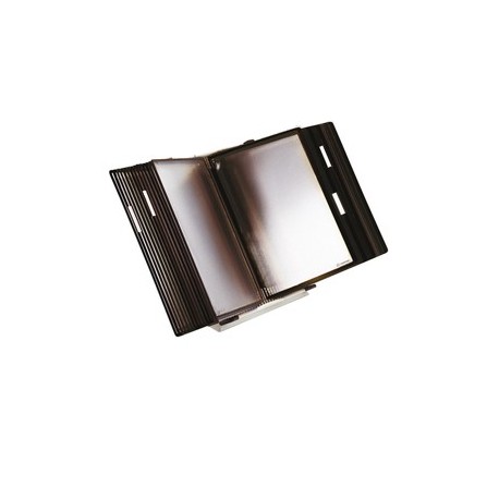 Leggio antibatterico da tavolo + 10 buste f.to A4 nero Tarifold