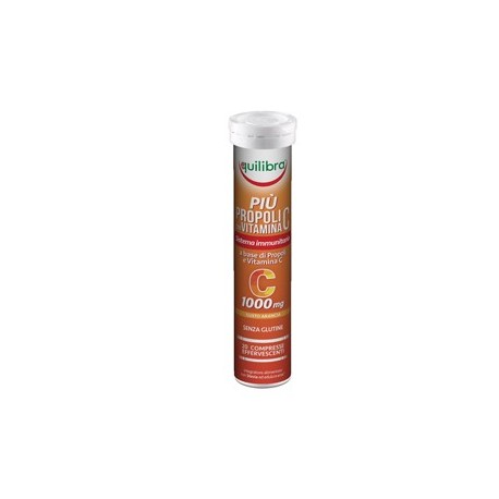 Integratore PiU' Propoli cn Vitamina C Gusto Arancia 20 Compresse 88g Equilibra