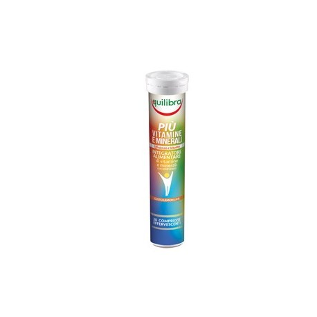 Integratore PiU' VitamineMinerali Gusto Lemon Lime 20 Compresse 86gr Equilibra