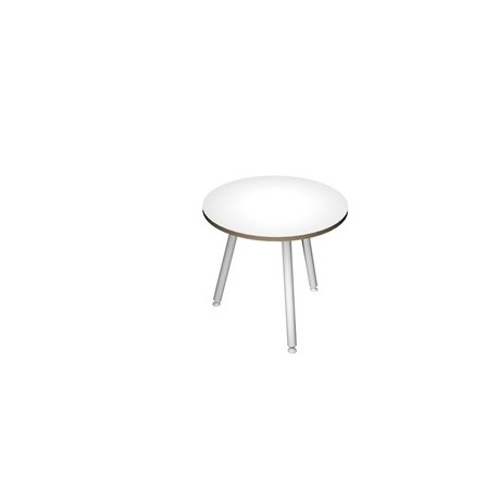Tavolo riunione tondo Ø80cm Bianco Skinny Metal