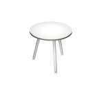 Tavolo riunione tondo Ø80cm Bianco Skinny Metal