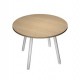 Tavolo riunione tondo Ø100cm Rovere Skinny Metal