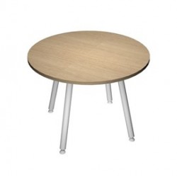 Tavolo riunione tondo Ø100cm Rovere Skinny Metal