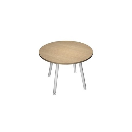 Tavolo riunione tondo Ø100cm Rovere Skinny Metal