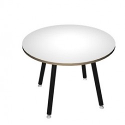 Tavolo riunione tondo Ø100cm Bianco Skinny Metal