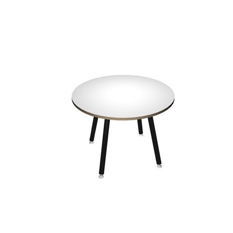 Tavolo riunione tondo Ø100cm Bianco Skinny Metal