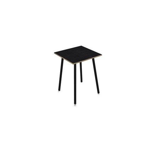 Tavolo alto 80x80xH105cm Nero/ Nero venato Skinny Metal
