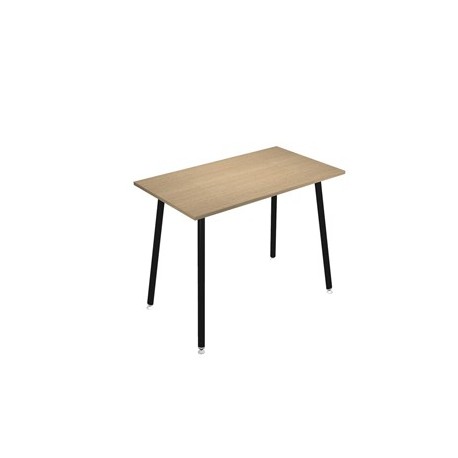 Tavolo alto 180x80xH105cm Nero/ Rovere Skinny Metal