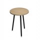 Tavolo alto tondo Ø80xH105cm Nero/Rovere Skinny Metal
