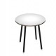 Tavolo alto tondo Ø100xH105cm Nero/Bianco Skinny Metal